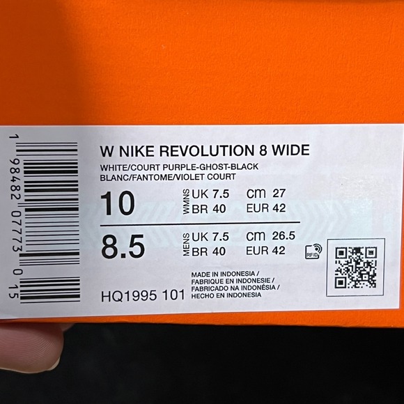 Nike Revolution 8 HQ1995-101 Womens 10 Running Shoes White Athletic Sneakers - Picture 8 of 8